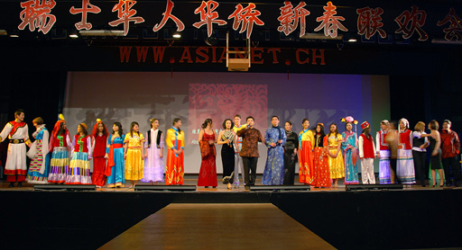 朱邦造大使出席瑞士华人华侨新春联欢会 朱邦造大使出席瑞士华人华侨新春联欢会